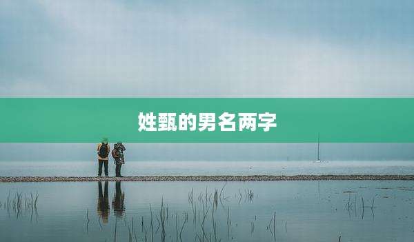 姓甄的男名两字