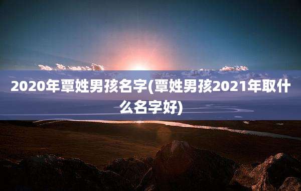 2020年覃姓男孩名字(覃姓男孩2021年取什么名字好)
