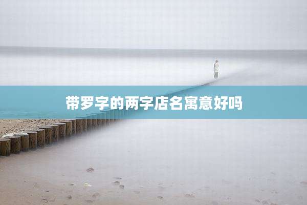 带罗字的两字店名寓意好吗