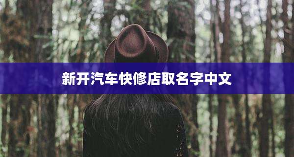 新开汽车快修店取名字中文