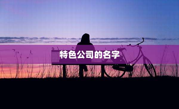 特色公司的名字