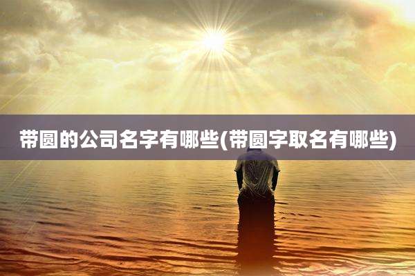 带圆的公司名字有哪些(带圆字取名有哪些)