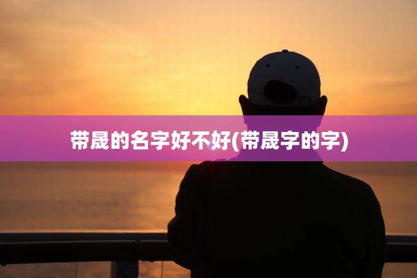 带晟的名字好不好(带晟字的字)