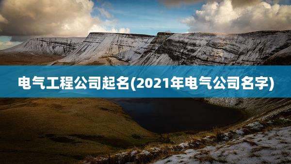 电气工程公司起名(2021年电气公司名字)