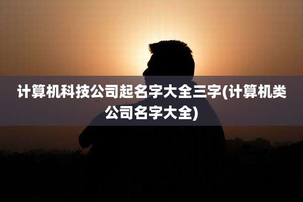 计算机科技公司起名字大全三字(计算机类公司名字大全)