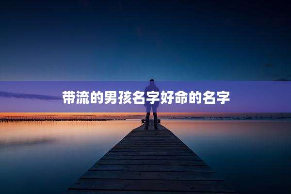 带流的男孩名字好命的名字