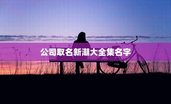 公司取名新潮大全集名字