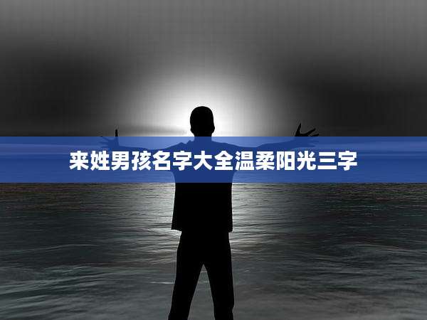 来姓男孩名字大全温柔阳光三字