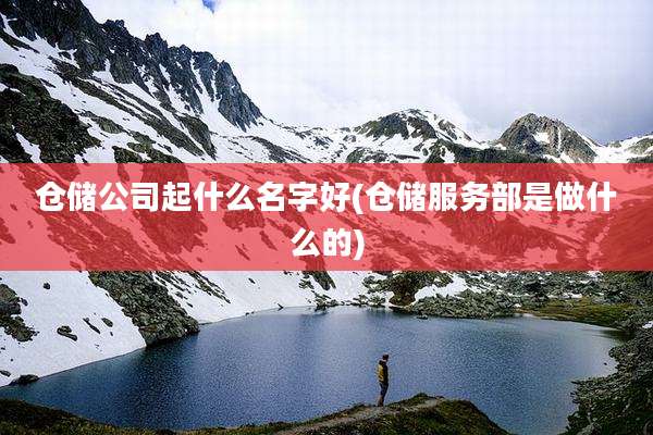 仓储公司起什么名字好(仓储服务部是做什么的)