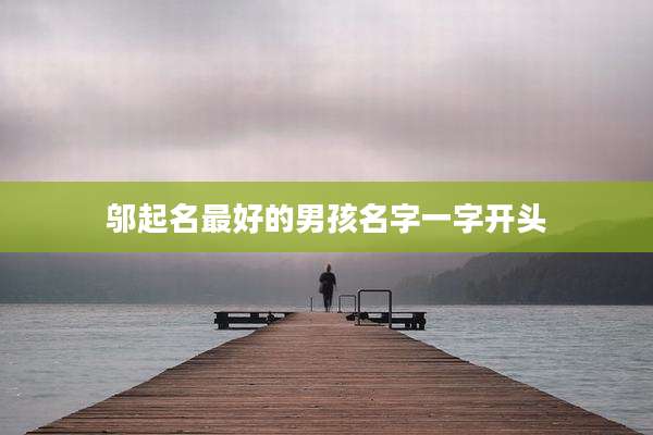 邬起名最好的男孩名字一字开头