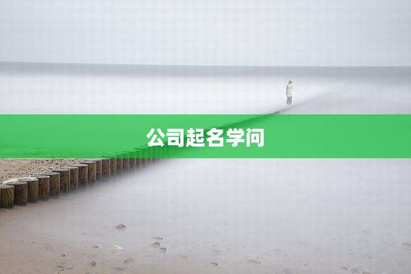 公司起名学问
