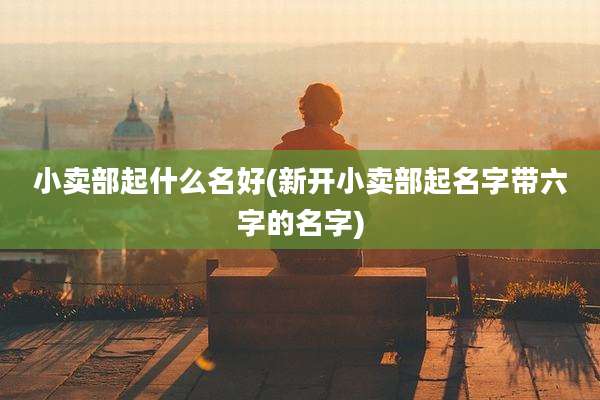 小卖部起什么名好(新开小卖部起名字带六字的名字)