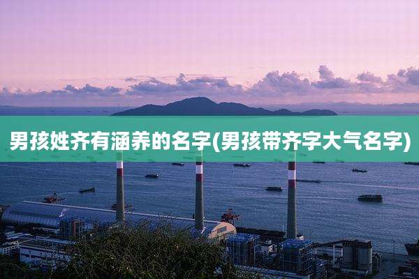 男孩姓齐有涵养的名字(男孩带齐字大气名字)