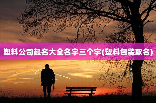 塑料公司起名大全名字三个字(塑料包装取名)
