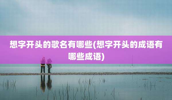 想字开头的歌名有哪些(想字开头的成语有哪些成语)