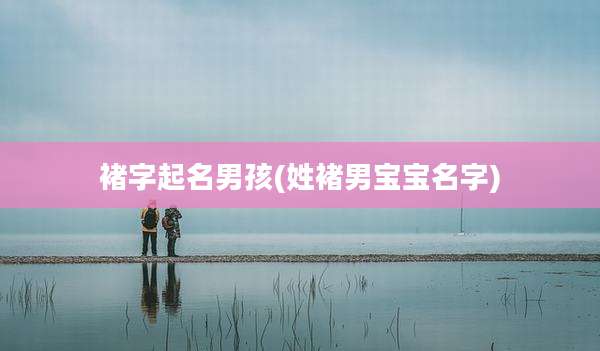 褚字起名男孩(姓褚男宝宝名字)