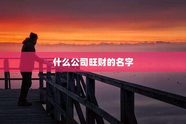 什么公司旺财的名字