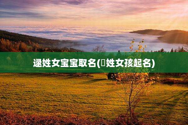 逯姓女宝宝取名(佀姓女孩起名)