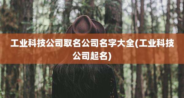 工业科技公司取名公司名字大全(工业科技公司起名)