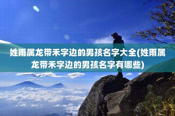 姓雨属龙带禾字边的男孩名字大全(姓雨属龙带禾字边的男孩名字有哪些)