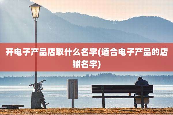开电子产品店取什么名字(适合电子产品的店铺名字)