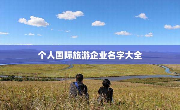 个人国际旅游企业名字大全