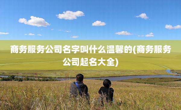 商务服务公司名字叫什么温馨的(商务服务公司起名大全)