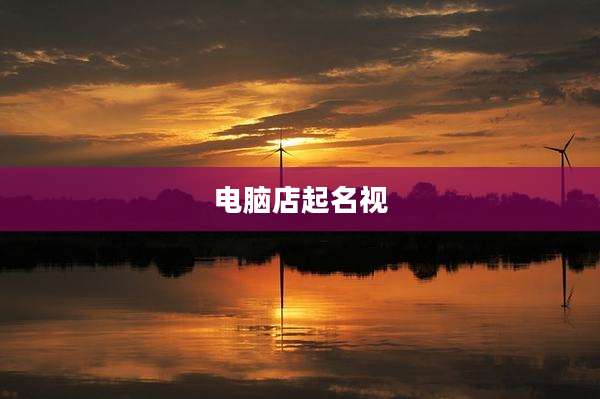 电脑店起名视