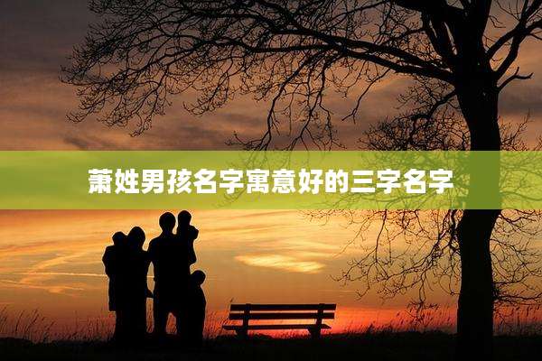 萧姓男孩名字寓意好的三字名字