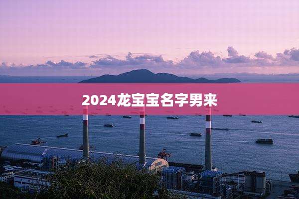 2024龙宝宝名字男来