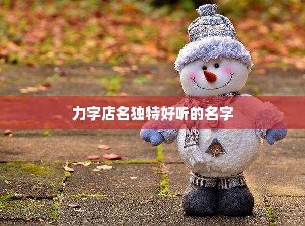力字店名独特好听的名字