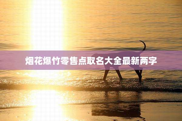 烟花爆竹零售点取名大全最新两字