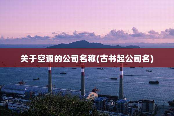 关于空调的公司名称(古书起公司名)