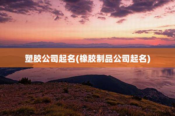 塑胶公司起名(橡胶制品公司起名)