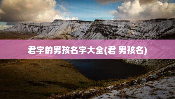 君字的男孩名字大全(君 男孩名)