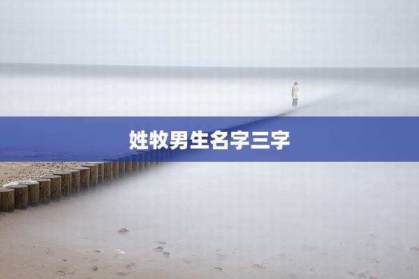 姓牧男生名字三字