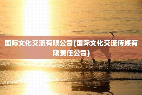 国际文化交流有限公司(国际文化交流传媒有限责任公司)
