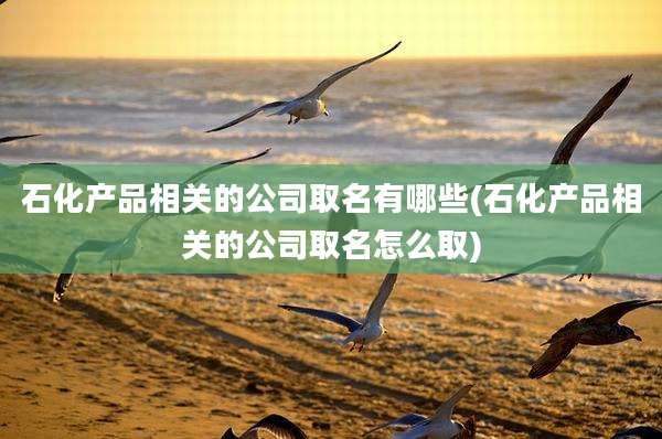 石化产品相关的公司取名有哪些(石化产品相关的公司取名怎么取)