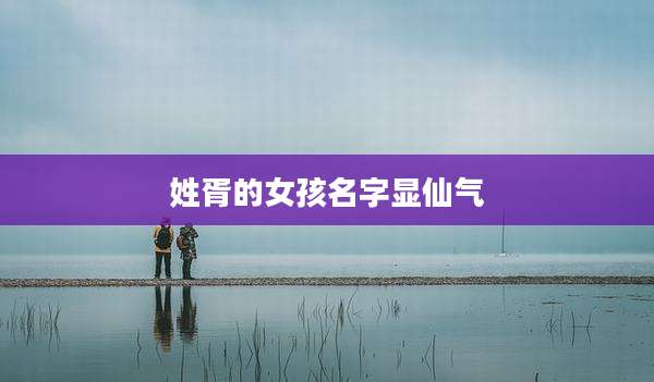 姓胥的女孩名字显仙气