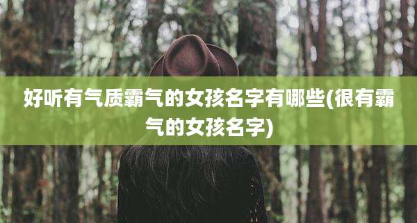好听有气质霸气的女孩名字有哪些(很有霸气的女孩名字)