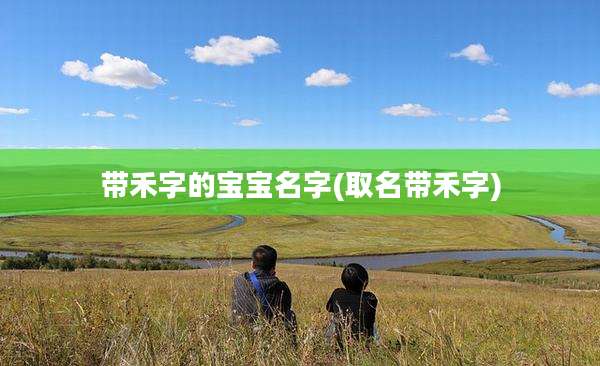 带禾字的宝宝名字(取名带禾字)