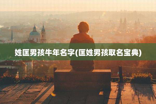 姓匡男孩牛年名字(匡姓男孩取名宝典)