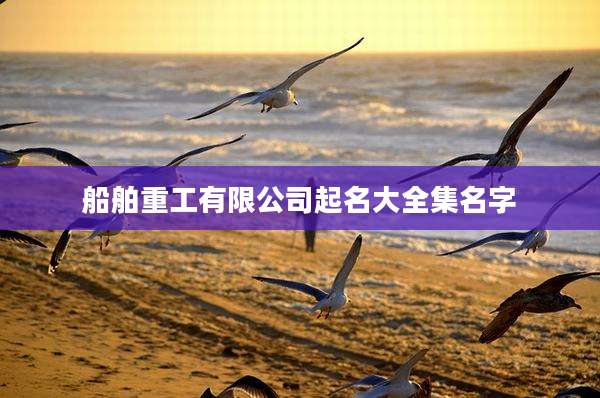 船舶重工有限公司起名大全集名字