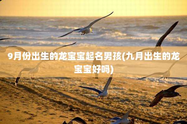 9月份出生的龙宝宝起名男孩(九月出生的龙宝宝好吗)