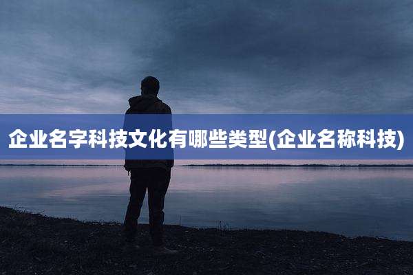企业名字科技文化有哪些类型(企业名称科技)