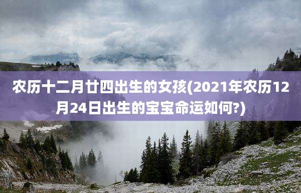 农历十二月廿四出生的女孩(2021年农历12月24日出生的宝宝命运如何?)