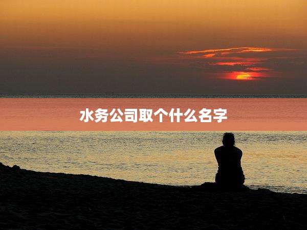 水务公司取个什么名字