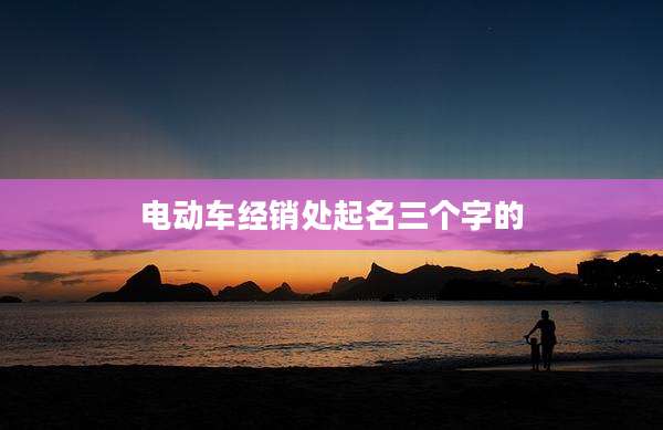 电动车经销处起名三个字的