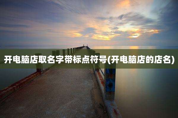 开电脑店取名字带标点符号(开电脑店的店名)