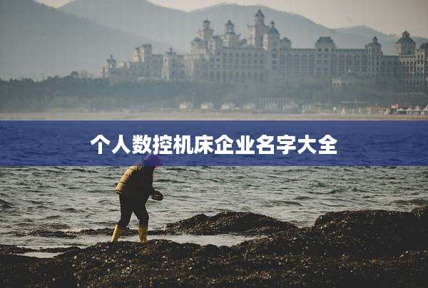 个人数控机床企业名字大全